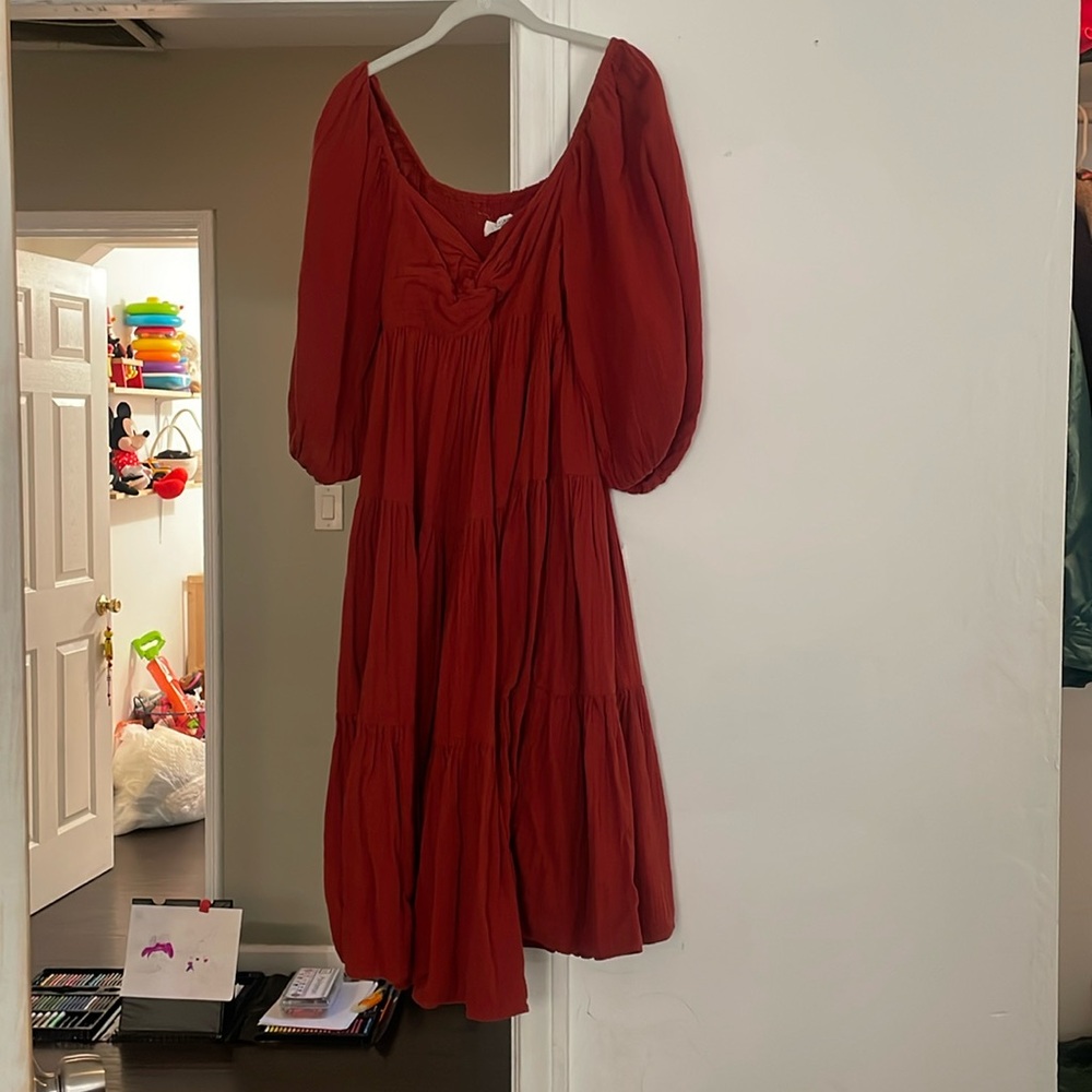 Trina Turk Gauze Midi Dress